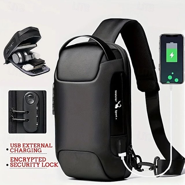 cxbmty1731575996168 Men's Crossbody Bag Chest Bag Oxford Cloth Daily Large - Image 1