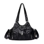 Women's Vintage Brown Leather Shoulder Bag - Stylish - Image 6