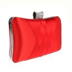 Women's Satin Evening Clutch Bag – Elegant Purple Purse - Image 8