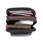Men's Leather Crossbody Shoulder Bag - Compact - Image 7