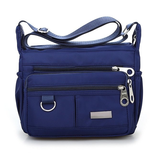 pvlcky1674007487798 Women's Navy Blue Nylon Crossbody Messenger Bag – Durable - Image 1