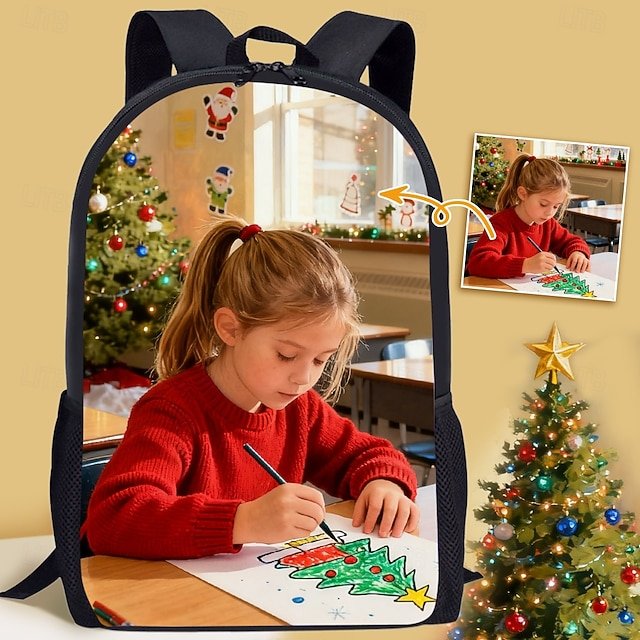 qmdtpi1760419550019 Custom Photo Backpack – Personalized School Bag with Family - Image 1