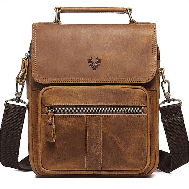 wmvbqs1702542321625 4Pcs Men's Crossbody Bag Shoulder Bag Messenger Bag Nappa - Image 1